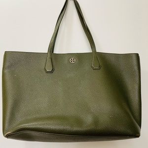 Tory Burch Perry Tote Large Shoulder Bag Leather Tote Handbag